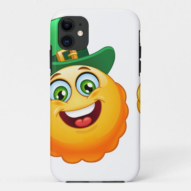 Funda De Case-Mate Para iPhone emoji leprechaun (Reverso)