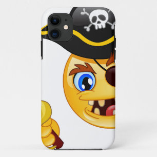 Funda Para iPhone 11 emoji pirata