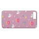 Funda De Case-Mate Para iPhone emoji rosa lindo unicornios caramelos flores lolli (Reverso (horizontal))