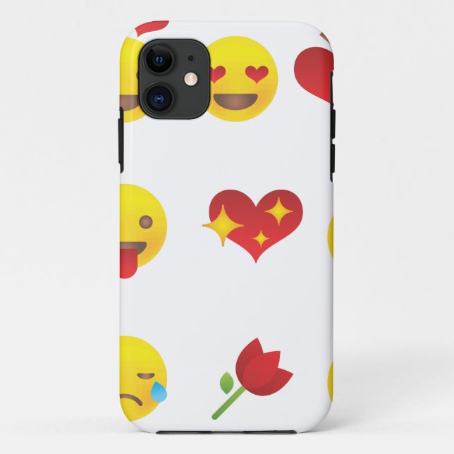 Funda De Case-Mate Para iPhone Emojis de San Valentín (Reverso)