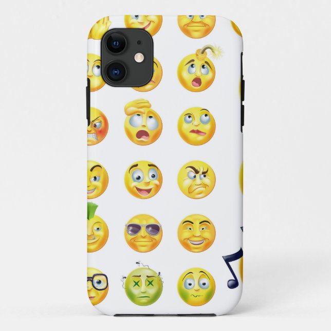 Funda De Case-Mate Para iPhone Emoticons (Reverso)