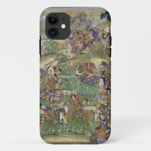 Funda Para iPhone 11 Emperador Akbar (r.1556-1605) en la batalla de