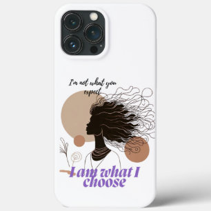 Funda Para iPhone 13 Pro Max Empowered Woman Boho Art – I Am What I Choose