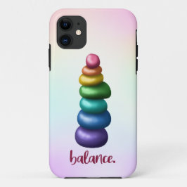 Funda Para iPhone 11 En cuenta. Estuche de teléfono con piedras apilada