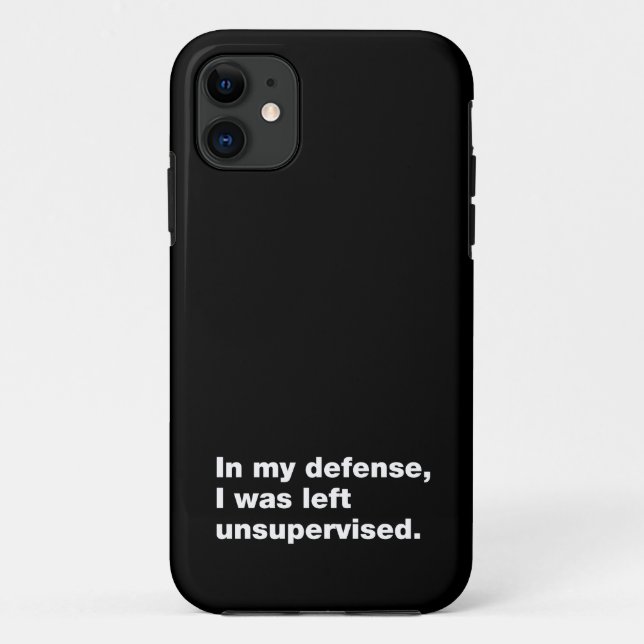 Funda De Case-Mate Para iPhone En mi defensa, me dejaron sin supervisión (Reverso)