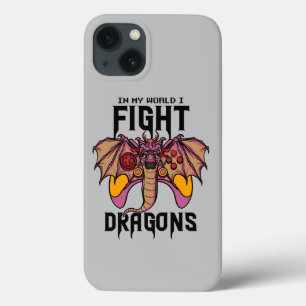 Funda Para iPhone 13 En mi mundo lucho contra los dragones