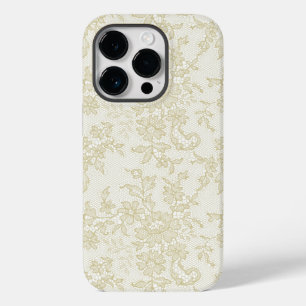Funda Para iPhone 14 Pro De Case-Mate Encaje de Vainilla