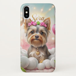 Funda Para iPhone X Encantador Terrier de Golden Yorkshire
