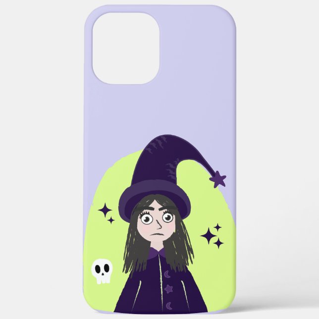 Funda De Case-Mate Para iPhone Encantadora Bruja Enfadada Adorable (Reverso )