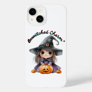Funda Para iPhone 14 De Case-Mate Encantadora decoración de Halloween de Chica Brujo