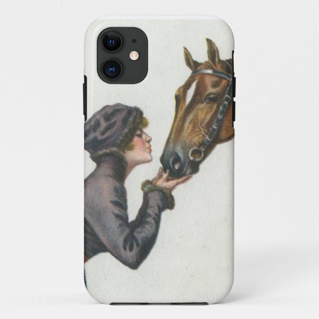 Funda De Case-Mate Para iPhone Encanto/chica y caballo del encanto (Reverso)