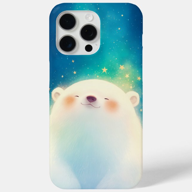 Funda De Case-Mate Para iPhone Encanto escalofriante del oso polar (Reverso )