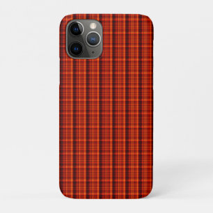 Funda Para iPhone 11 Pro Encanto Highland Crimson; Estampado Tartán Rojo