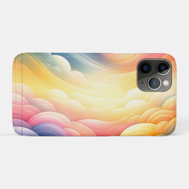 Funda De Case-Mate Para iPhone Encontrar la paz en las oníricas nubes (Reverso (horizontal))