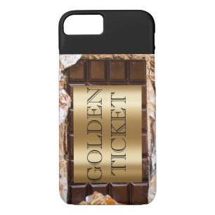 Funda Para iPhone 8/7 Encontraste el boleto dorado bar de chocolate