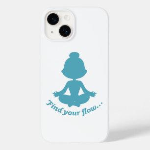 Funda Para iPhone 14 De Case-Mate Encuentra tu estuche de teléfono de flujo (cian)