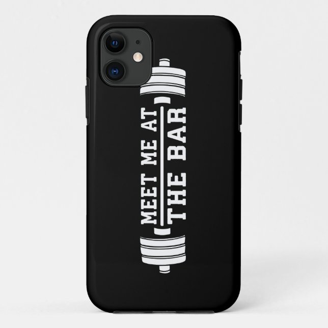 Funda De Case-Mate Para iPhone Encuéntrame En El Bar - Barbell - Entrenamiento (Reverso)