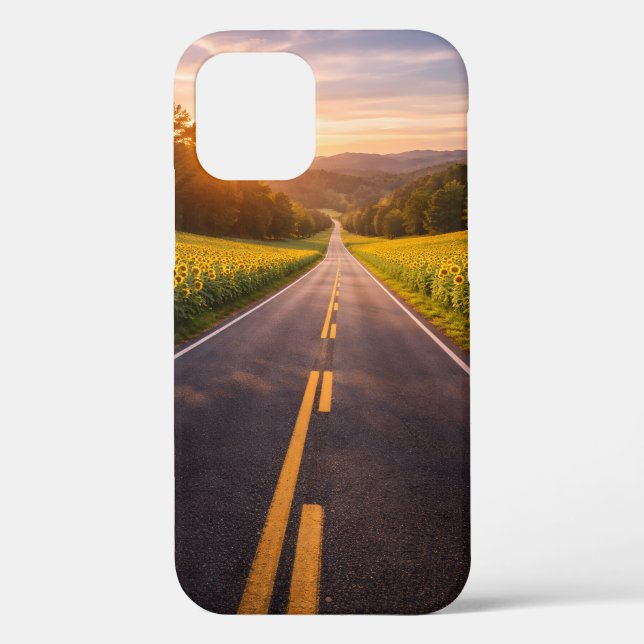 Funda De Case-Mate Para iPhone Endless Road Through Desert Landscape Phone Case (Reverso )