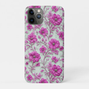 Funda Para iPhone 11 Pro Energía Flor de Magenta ✨ Rosa Vibrante Floral de