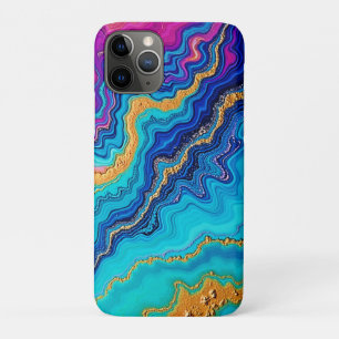 Funda Para iPhone 11 Pro Energía Mística Teal y Oro