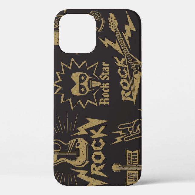 Funda De Case-Mate Para iPhone Enérgica esencia musical de rock (Reverso )