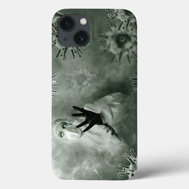 Funda De Case-Mate Para iPhone Enfermera de Coronavirus (Reverso)