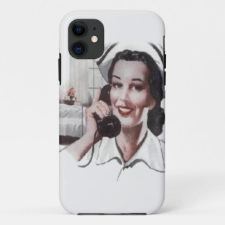 Funda Para iPhone 11 Enfermera de la sala de hospital del vintage en el