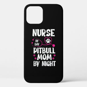 Funda Para iPhone 12 Enfermera de RN Toro Mami Paw Dog Puppy Lover
