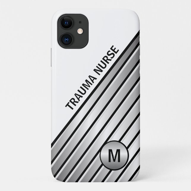 Funda De Case-Mate Para iPhone Enfermera de Trauma Profesional Médico (Reverso)