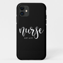 Funda Para iPhone 11 Enfermera del año Personalizado Est Enfermera estu