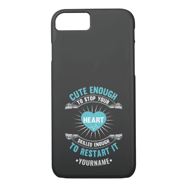 Funda De Case-Mate Para iPhone Enfermera divertida de Enfermería (Reverso)