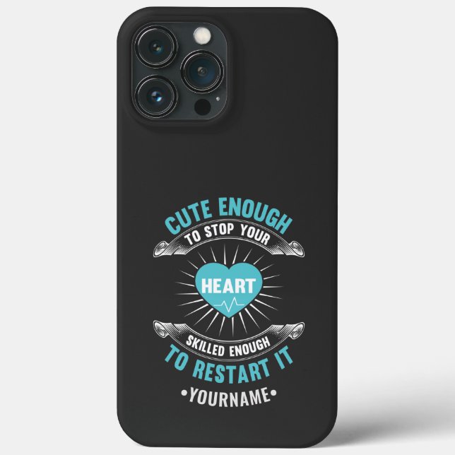 Funda De Case-Mate Para iPhone Enfermera divertida de Enfermería (Reverso )