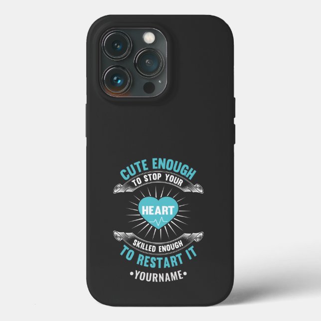 Funda De Case-Mate Para iPhone Enfermera divertida de Enfermería (Reverso )