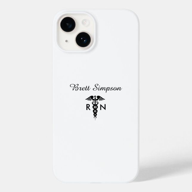 Funda De Case-Mate Para iPhone Enfermera personalizada Apple / Samsung Phone Case (Reverso )