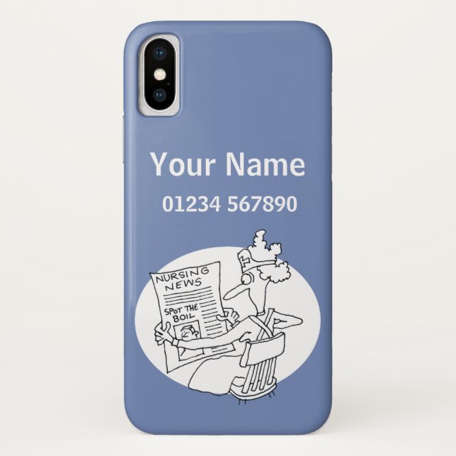 Funda De Case-Mate Para iPhone Enfermera - Personalizado de temas médicos (Reverso)