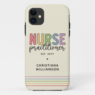 Funda Para iPhone 11 Enfermera personalizado Profesional Licenciada en 