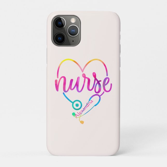 Funda De Case-Mate Para iPhone Enfermera Stethoscope (Reverso)