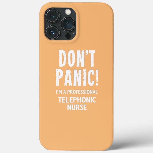 Funda De Case-Mate Para iPhone Enfermera Telefónica (Reverso )