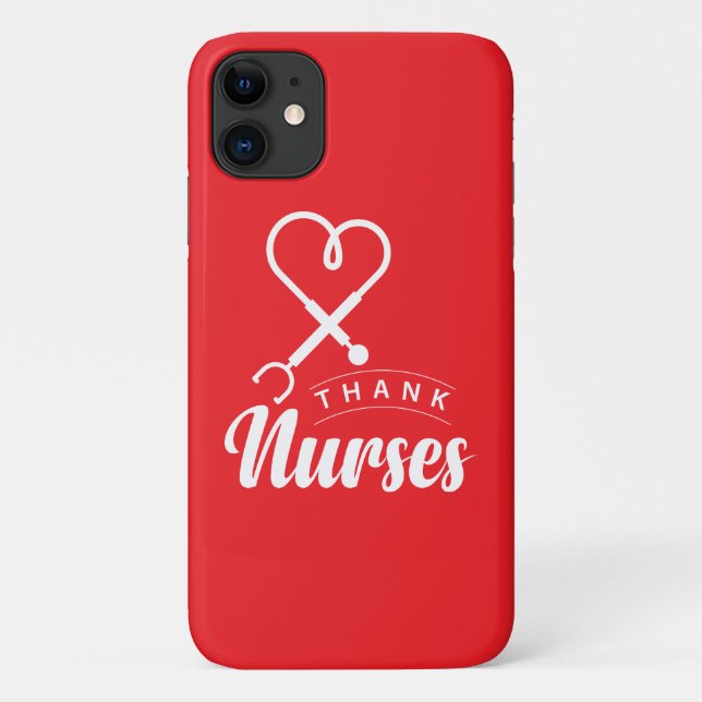 Funda De Case-Mate Para iPhone Enfermeras de agradecimiento (Reverso)
