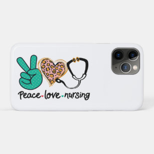 Funda Para iPhone 11 Pro Enfermería de amor por la paz