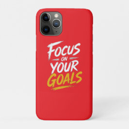 Funda Para iPhone 11 Pro Enfócate En Tus Metas Motivacional