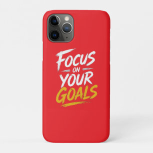 Funda Para iPhone 11 Pro Enfócate En Tus Metas Motivacional