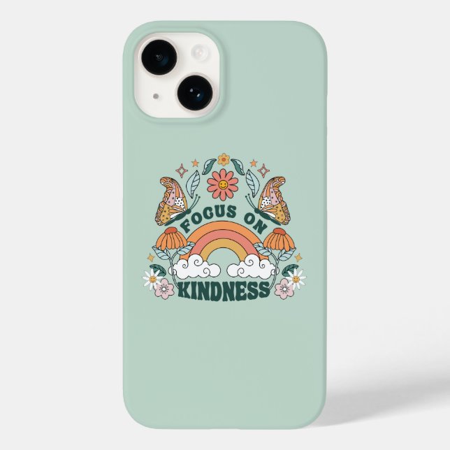 Funda De Case-Mate Para iPhone Enfoque en Gráfica de bondad Groovy (Reverso )