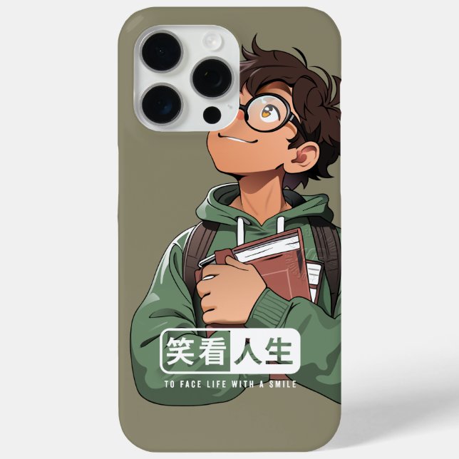 Funda De Case-Mate Para iPhone Enfrentar la vida con una sonrisa | (Reverso )