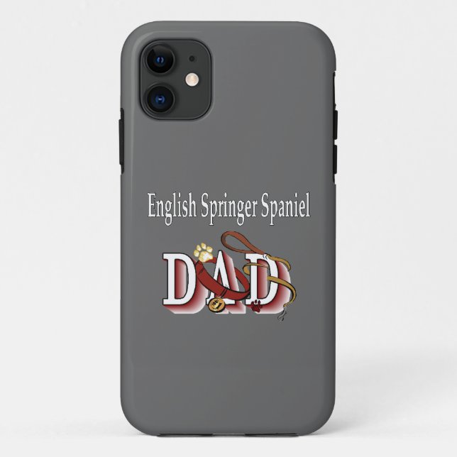 Funda De Case-Mate Para iPhone English Springer Spaniel Dad (Reverso)