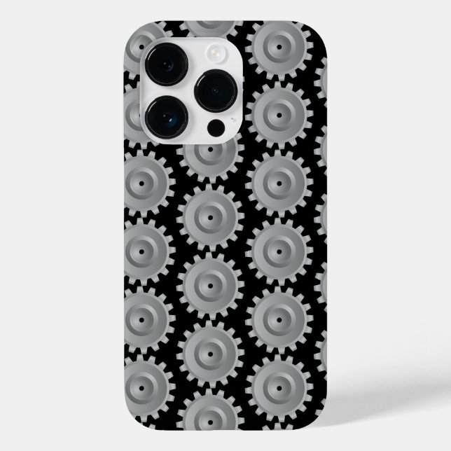 Funda De Case-Mate Para iPhone Engranaje Gris (Reverso )