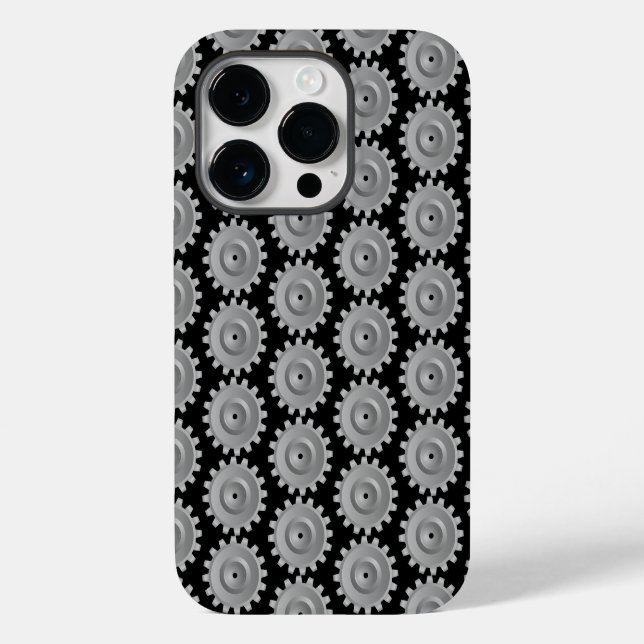 Funda De Case-Mate Para iPhone Engranaje Gris (Reverso )