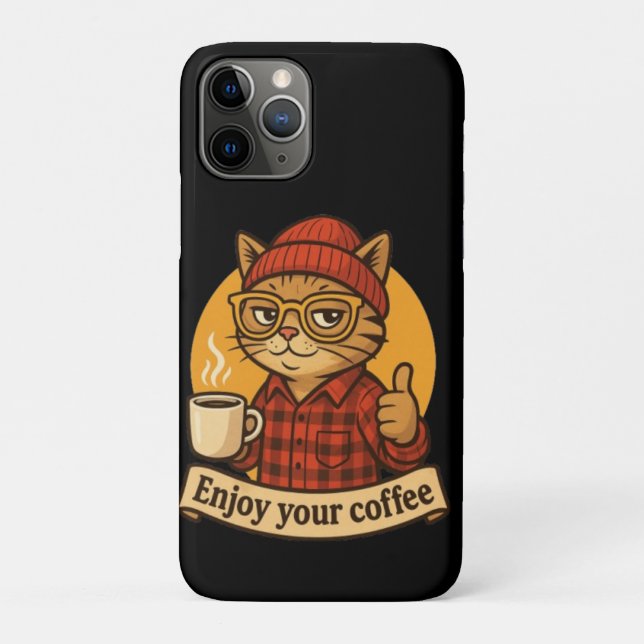Funda De Case-Mate Para iPhone Enjoy Your Coffee (Reverso)