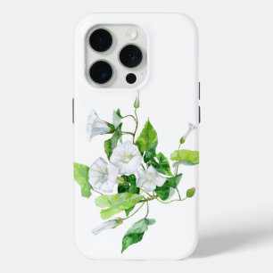 Funda Para iPhone 15 Pro Enredadera flor blanca