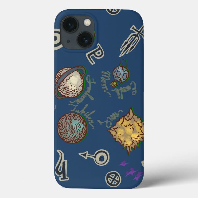 Funda De Case-Mate Para iPhone Ensalada espacial (Reverso)